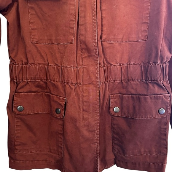 Banana Republic Lightweight Utility Jacket Rust Sz XS - Picture 7 of 10